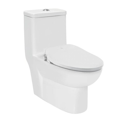 Jaquar-Bidspa Single Piece WC With Electronic PP Seat Cover, Hinges, Dual Flush Cistern Fitting, Fixing Accessories And Accessories Set ITS-WHT-89851S300PP