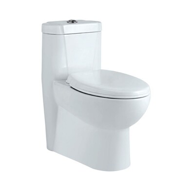 Jaquar-Single Piece WC with PP Soft CloseSeat Cover, Hinges, Dual FlushCistern Fitting, Fixing Accessories and Accessories Set SLS-WHT-6851S220PP