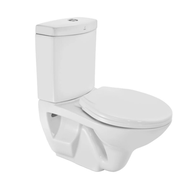 Jaquar- Bowl with Cistern For Extended
Wall Hung WC With PP Soft Close
Seat Cover, Hinges, Dual Flush Cistern
Fitting, Accessories Set CNS-WHT-353SPPZ