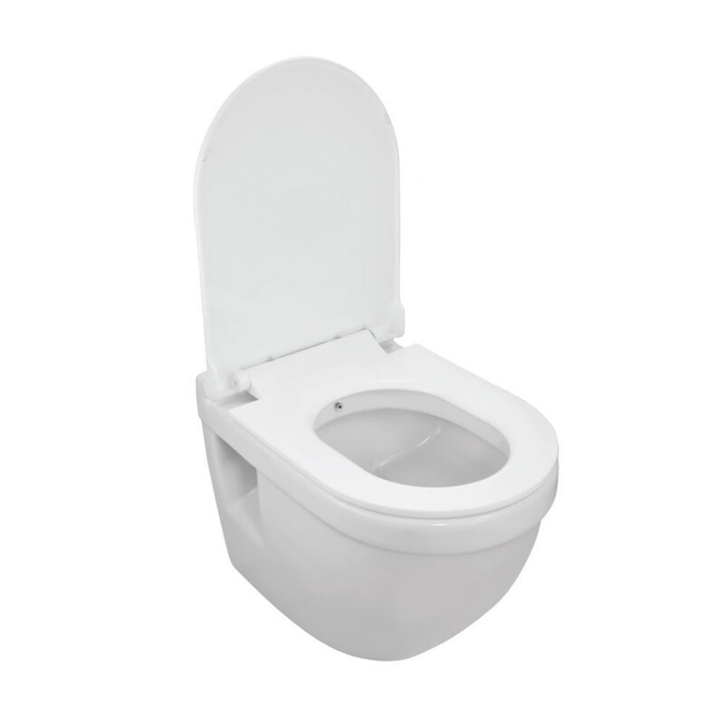 Jaquar-Wall Hung WC With In Built Jet, UF Soft Close Slim Seat, Hinges, Accessories Set SLS-WHT-6951JUFSM