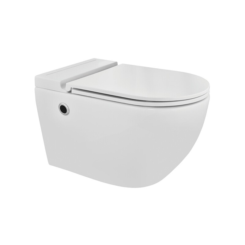 JaquarTankless Wall Hung Wc With Sensor Flush, Uf Soft Close Slim Seat