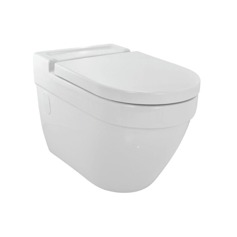Jaquar-Wall Hung WC With UF Soft Close Seat Cover, Hinges, Accessories Set OPS-WHT-15951UF