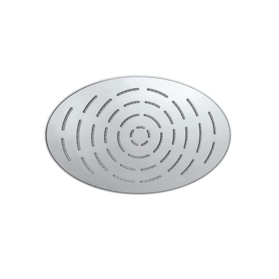 Jaquar-Maze Overhead Shower 340x220mm Oval Shape Single Flow
(Body & Face Plate Stainless Steel) with Rubit Cleaning System OHS-1635