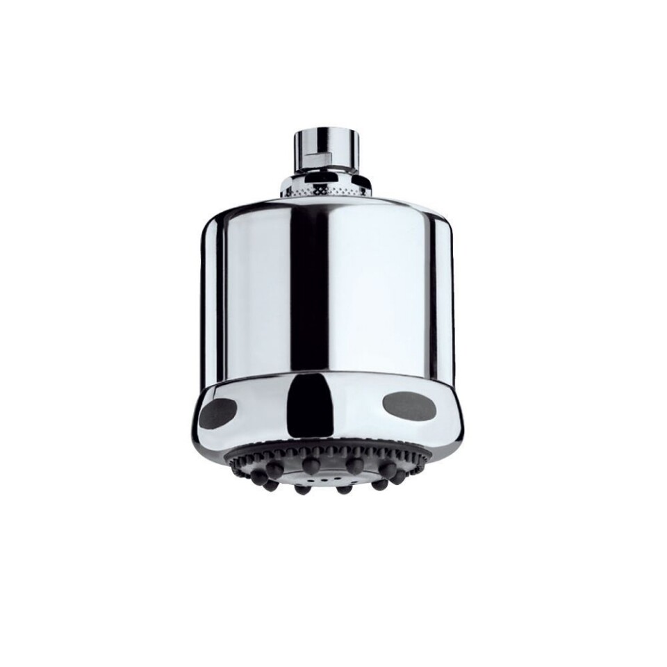 Jaquar-Overhead Shower ø100mm Cylindrical Shape Multi Flow (Rain, Massage & Mist), Chrome Plated (ABS Body with Gray Face Plate) with Rubit Cleaning System OHS-1787