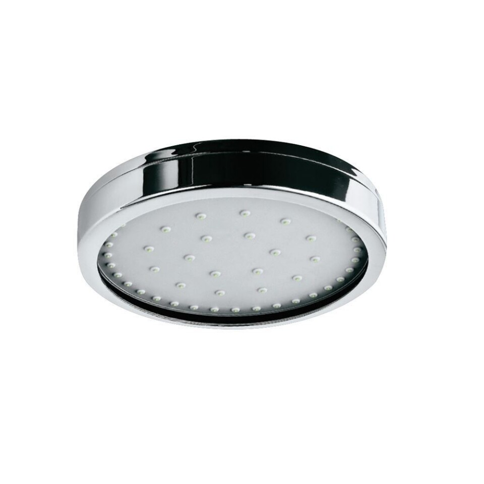 Jaquar-Overhead Shower ø150mm Round
Shape Single Flow (Brass Body Chrome
Plated with Gray Face Plate) with Self
Cleaning Function OHS-1801