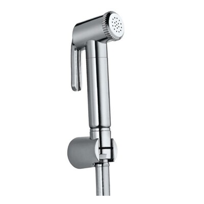 Jaquar-Hand Shower (Health Faucet) with 1 Meter Long Easy Flex Tube in Chrome Finish & Wall Hook ALD-565