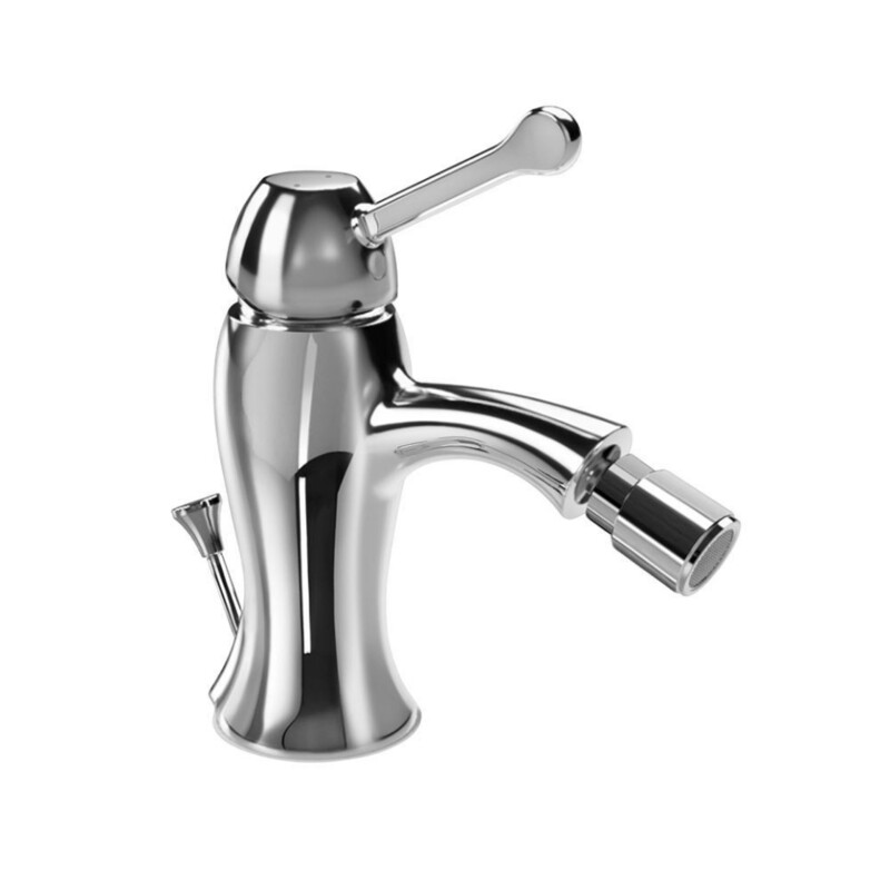 Jaquar-Single Lever 1-Hole Bidet Mixer with Popup Waste System with
375mm Long Braided Hoses-7213BPM