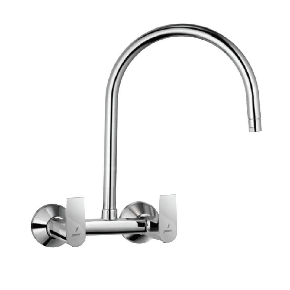 Jaquar-Sink Mixer With Regular Swinging Spout (Wall Mounted Model) With Connecting Legs & Wall Flanges ARI-39309