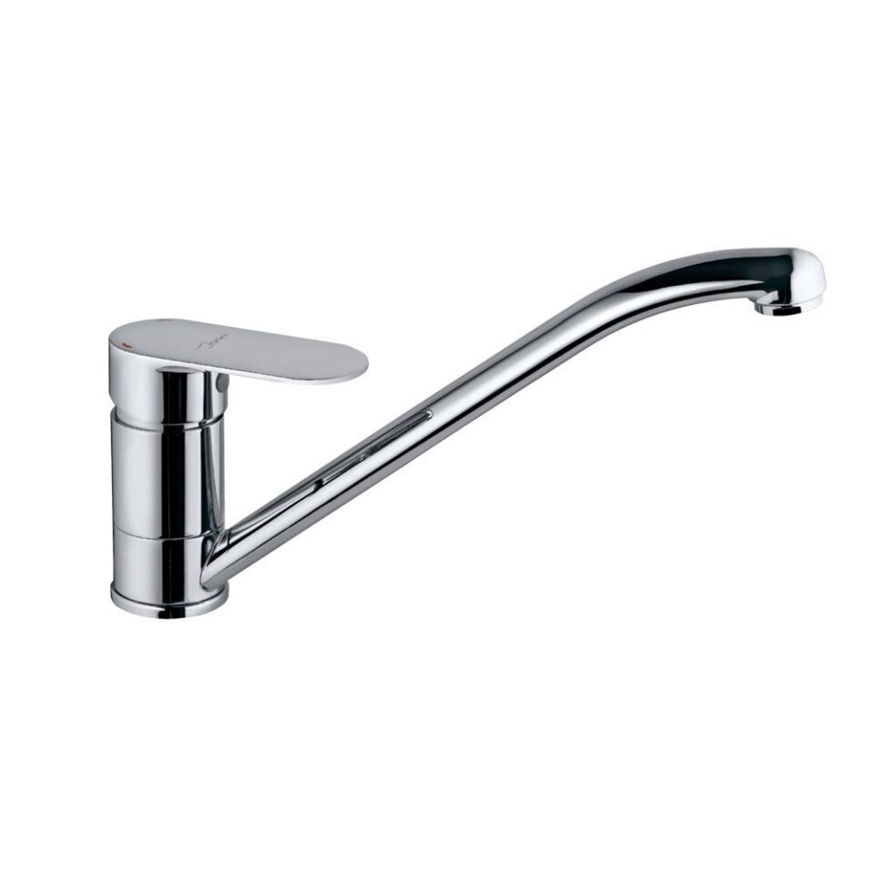 Jaquar-Single Lever Sink Mixer with Swinging Spout (Table Mounted) with 450mm Long Braided Hoses-OPP-15173BPM