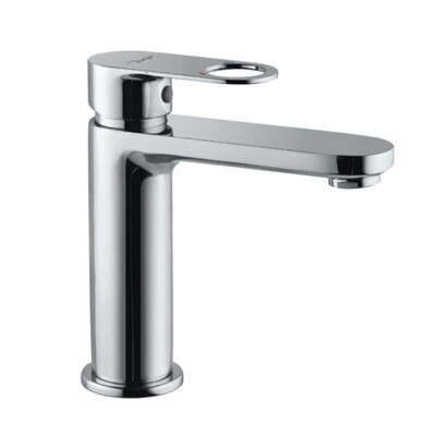 Jaquar-Single Lever Basin Mixer without Popup waste with 450mm Long Braided Hoses ORP-10011BPM