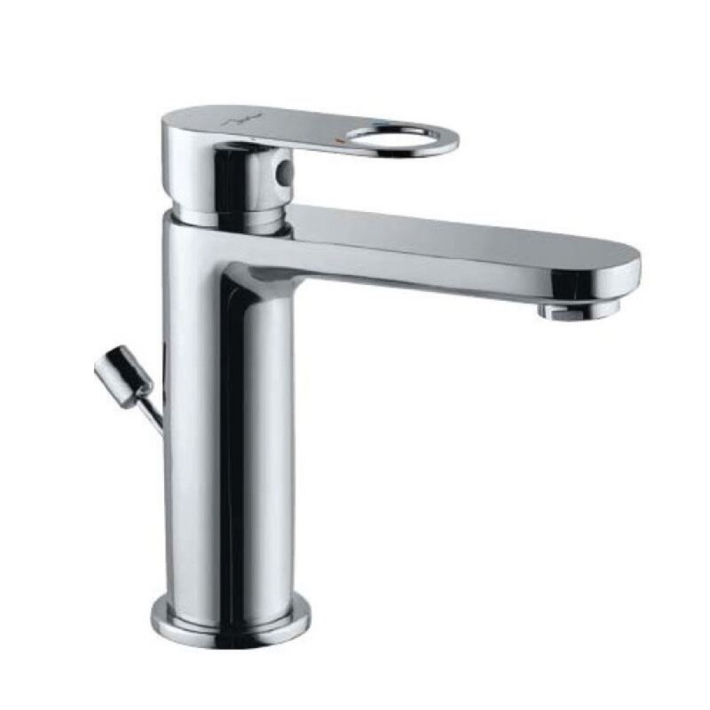Jaquar-Single Lever Basin Mixer with Popup waste with 450mm Long Braided Hoses ORP-10051BPM