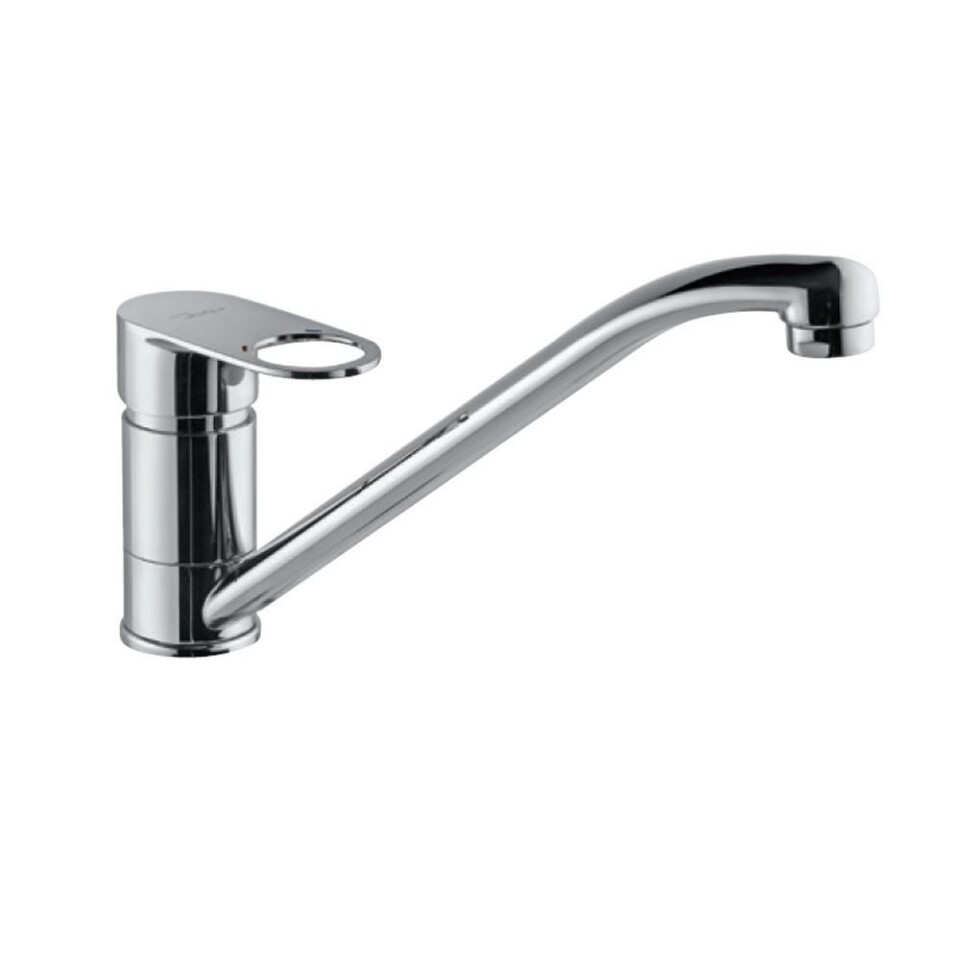 Jaquar-Single Lever Sink Mixer with Swinging Spout (Table Mounted) with 450mm Long Braided Hoses ORP-10173BPM