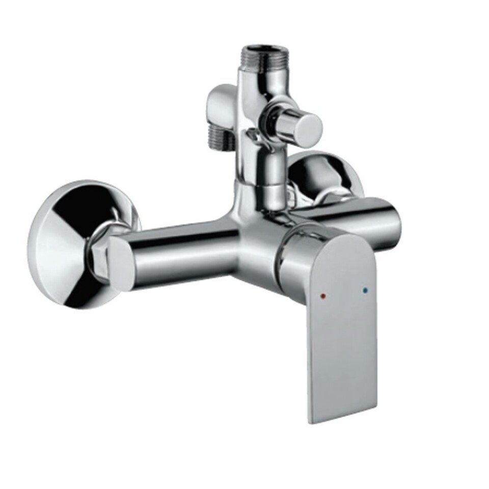 Jaquar-Single Lever Exposed Shower MixerWith Provision For Connection toExposed Shower Pipe (SHA-1211NH &SHA-1213) & Hand Shower WithConnecting Legs & Wall Flanges LYR-38145