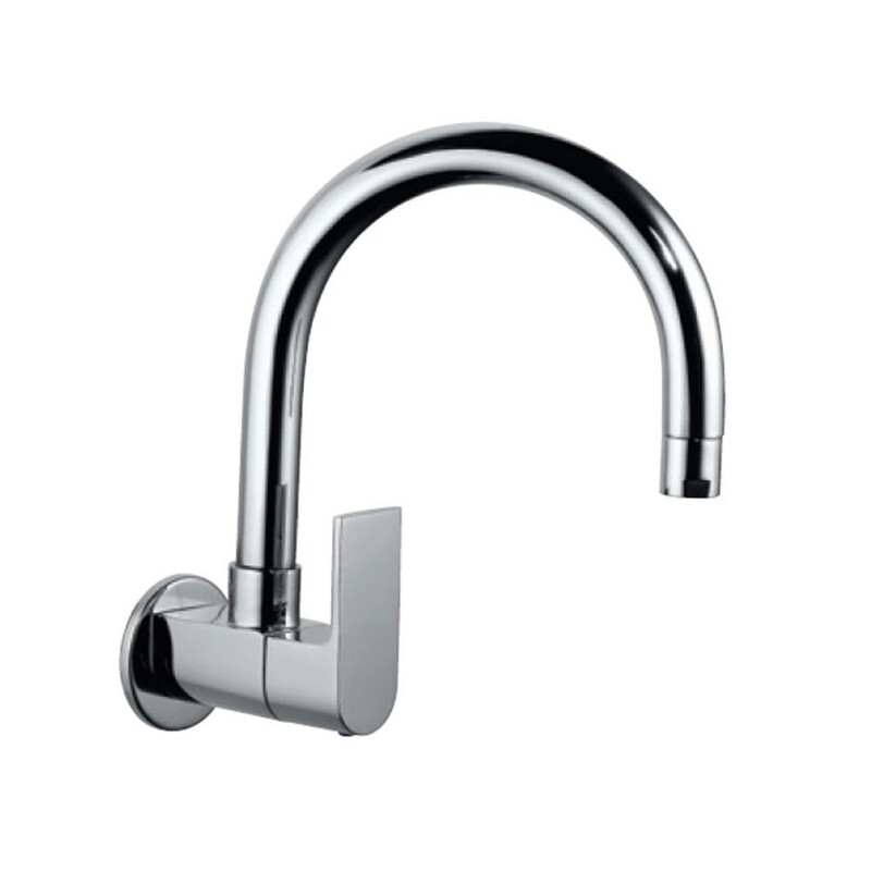 Jaquar- Sink Cock with Regular Swinging Spout (Wall Mounted Model) With Wall Flange LYR-38347S
