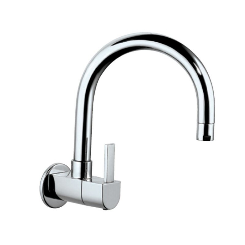 Jaquar- Sink Cock with Regular Swinging Spout (Wall Mounted Model) With Wall Flange DRC-37347S