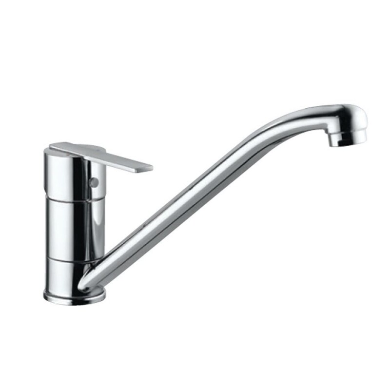 Jaquar-Single Lever Sink Mixer with Swinging Spout (Table Mounted) with 450mm Long Braided Hoses FON-40173B