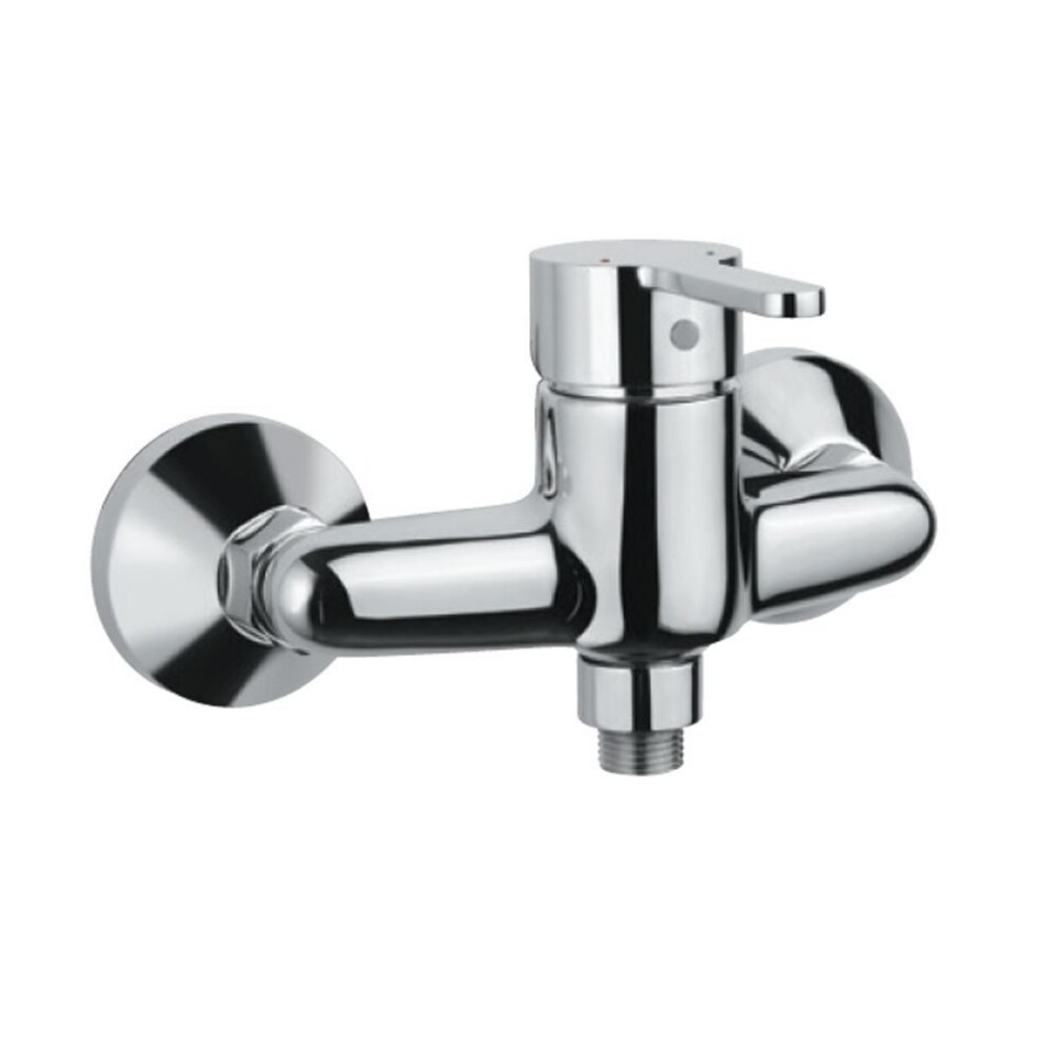 Jaquar-Single Lever Exposed Shower Mixer for Connection to Hand Shower with Connecting Legs & Wall Flanges FUS-29149