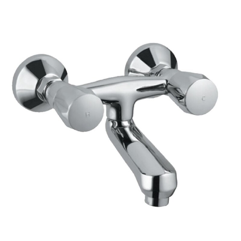 Jaquar-Wall Mixer Non-Telephonic Shower Arrangement with Connecting Legs & Wall Flanges  CON-219KN