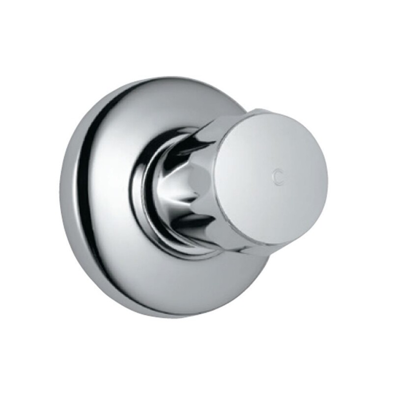 Jaquar-Flush Cock with Wall Flange 25mm with Plain Knob CON-1081KN
