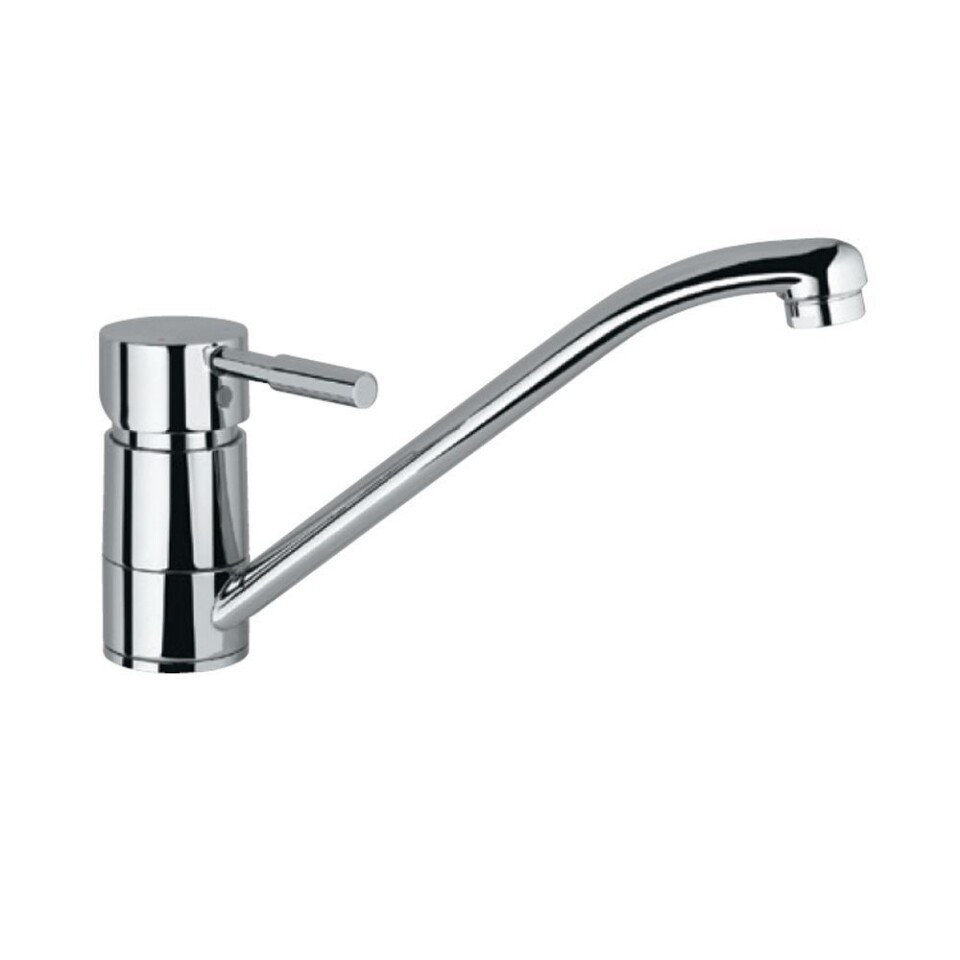 Jaquar-Single Lever Sink Mixer with Swinging Spout (Table Mounted) with 450mm Long Braided Hoses SOL-6173B