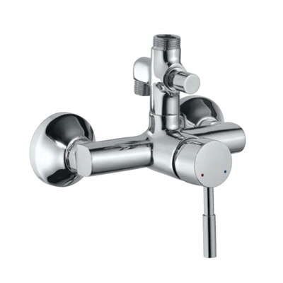 Jaquar-Single Lever Exposed Shower MixerWith Provision For Connection toExposed Shower Pipe (SHA-1211NH &SHA-1213) & Hand Shower WithConnecting Legs & Wall Flanges SOL-6145