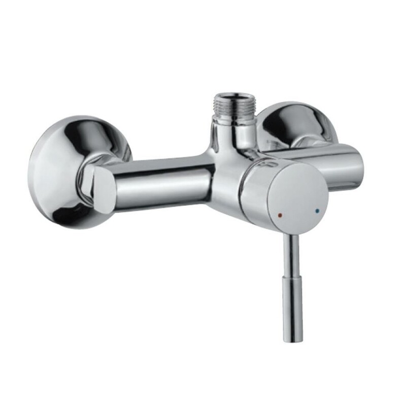 Jaquar-Single Lever Exposed Shower Mixer With Provision for Connection to Exposed Shower Pipe (SHA-1211N) With Connecting Legs & Wall Flanges SOL-6147