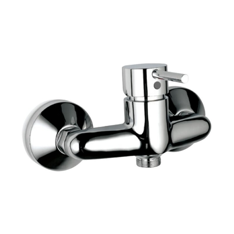 Jaquar-Single Lever Exposed Shower Mixer for Connection to Hand Shower with Connecting Legs & Wall Flanges FLR-5149