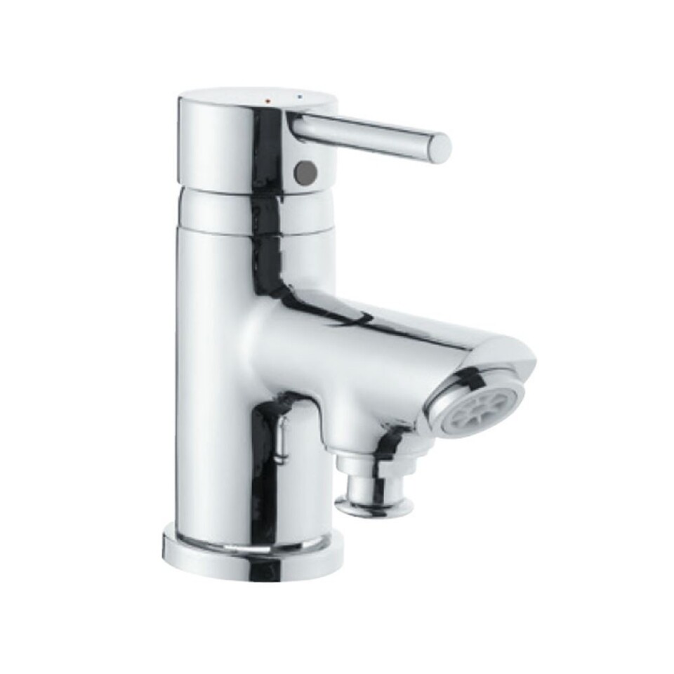 Jaquar-Single Lever 1- Hole Bath & Shower Mixer (High Flow) Tub Mounted with Exposed Provision for Connection to Hand
Shower with 450mm Long Braided Hoses FLR-5105B