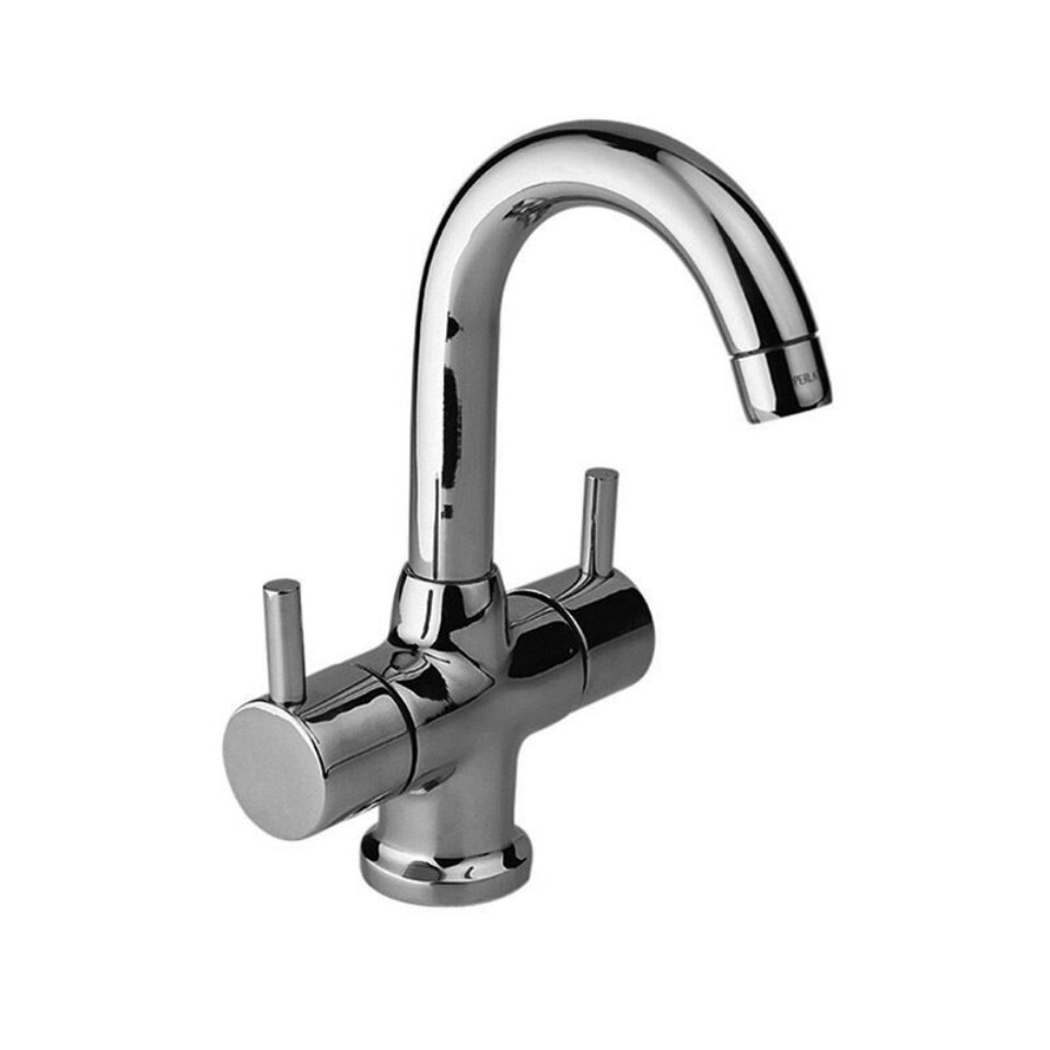 Jaquar-Central Hole Basin Mixer with Regular Spout without Popup Waste System with 450mm Long Braided Hoses, 20mm Cartridge Size
FLR-5167NB