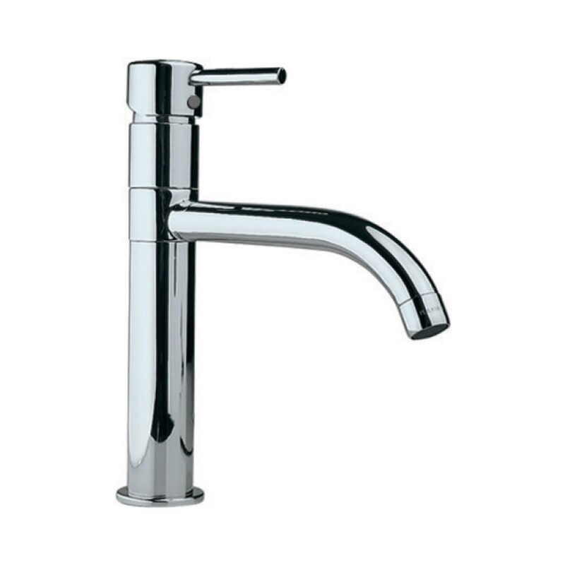Jaquar-Single Lever Sink Mixer with 210mm Extension Body Swinging Spout without Popup Waste (Table Mounted) with600mm Long Braided Hoses FLR-5009B
