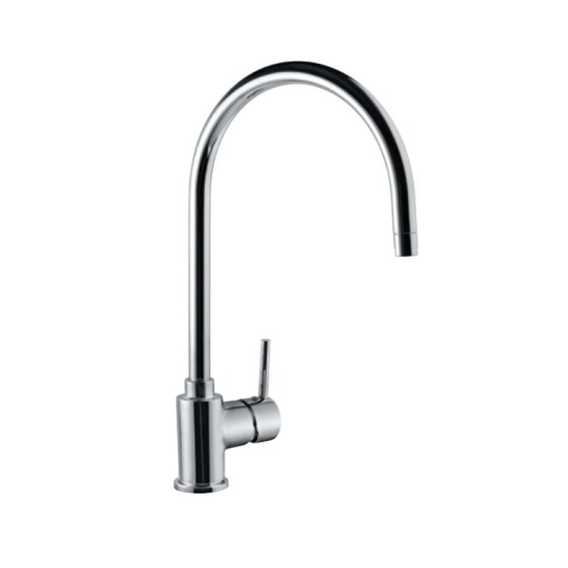 Jaquar -Side Single Lever Sink Mixer with Swinging Spout (Table Mounted) with 450mm Long Braided Hoses FLR-5179B