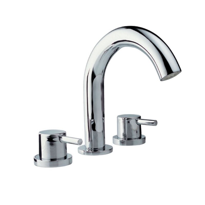 Jaquar-Bath Tub Filler Consisting of 2 Control Cocks and One Spout, 20mm Cartridge Size FLR-5095N