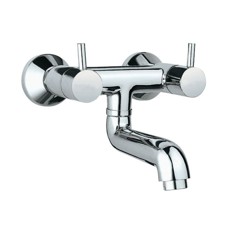 Jaquar-Wall Mixer Non-Telephonic Shower Arrangement with Connecting Legs & Wall Flanges FLR-5219N