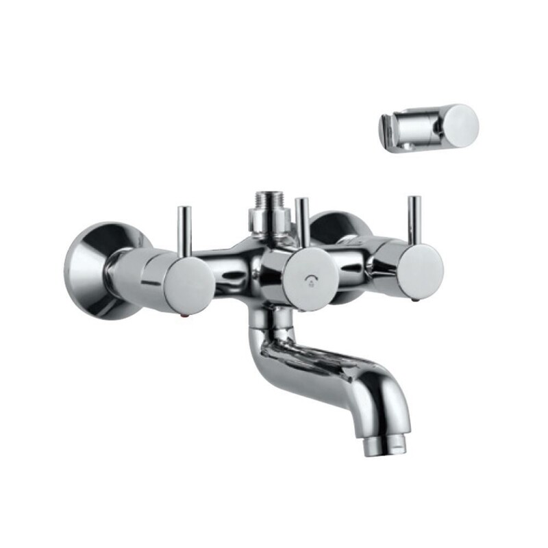 Jaquar-Wall Mixer with Connector for Hand Shower arrangement with Connecting Legs, Wall Flanges & Wall Bracket for Hand Shower FLR-5267N