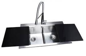 Futura-Kitchen Sink With Glass LID - FS3320GS