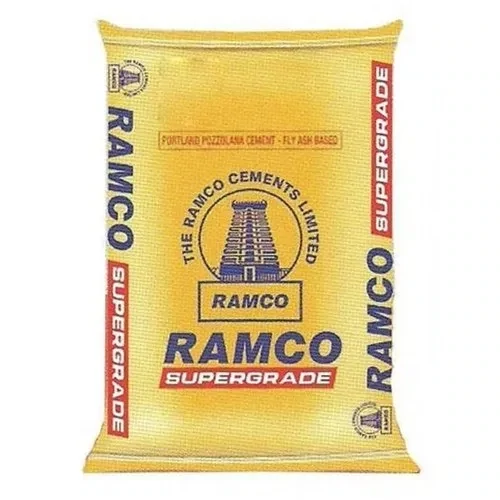 53 Grade PPC Ramco Cement 50kg BOPP Bag - 100 Bags