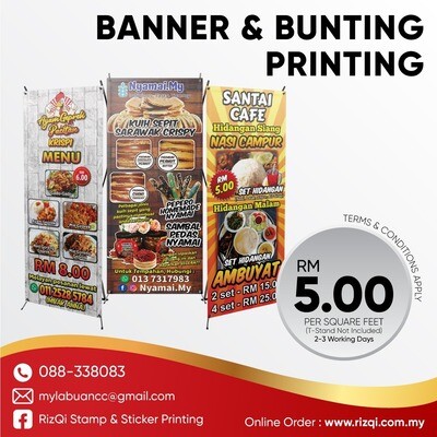 Cetak Banner / Bunting