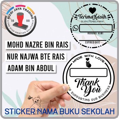 Cetak Sticker &amp; Pelbagai