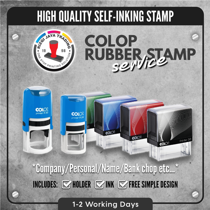 Colop Self Inking (4Segi dan Bulat)