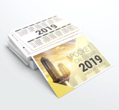 Calendari tascabili in PVC