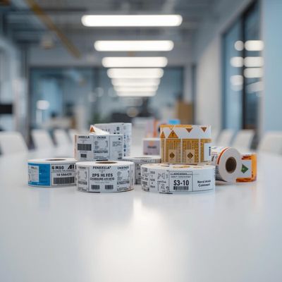 Etichette in bobina rettangolari