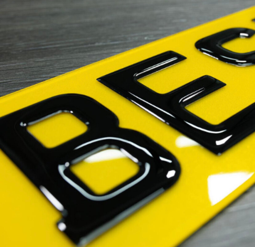 3D Gel Number Plates