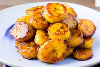 Pan-fried plantains