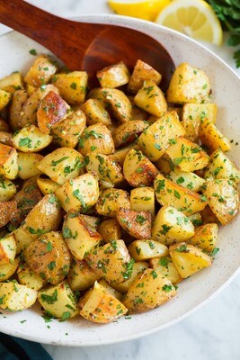 Lemon & Herb Roasted Potato Wedges