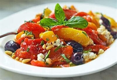 Moroccan Roasted Pepper Salad