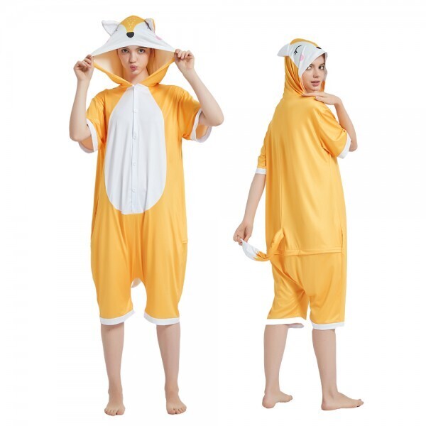 Fox Onesie Pajamas Short Sleeve