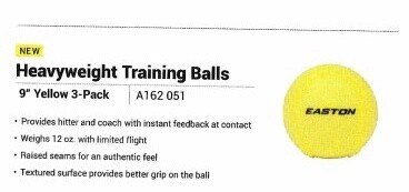 HEAVYWEIGHT TRAINING BALL 3PK