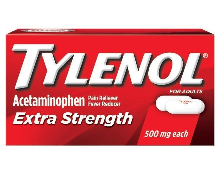 Acetaminophen (Tylenol) 500 mg