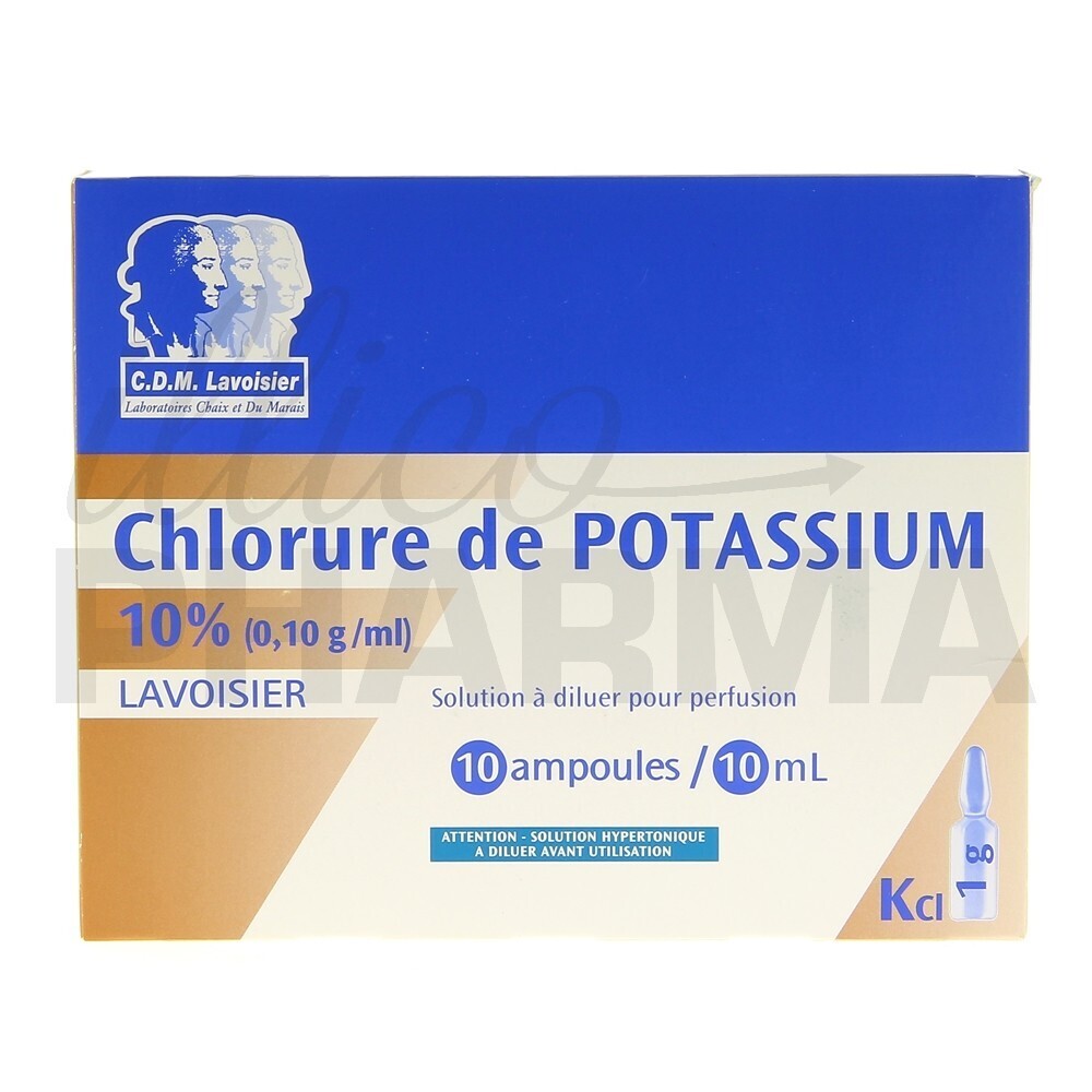 Chlorure de Potassium 200mg/10ml Inj