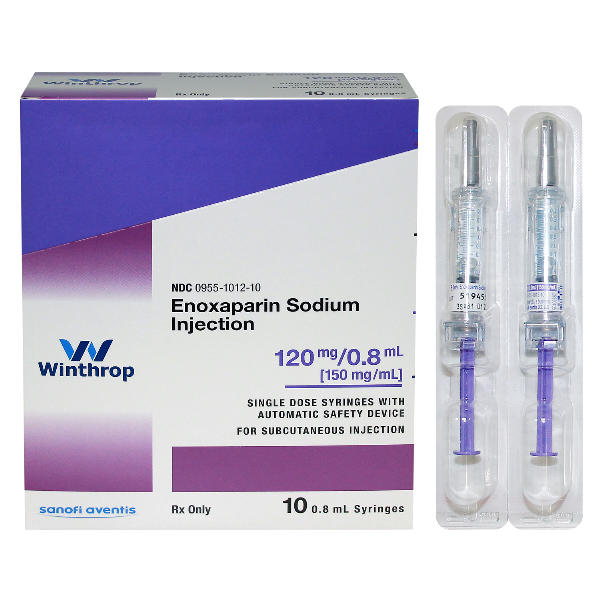 Enoxaparin 80mg/0.8 ml Inj     (Lovenox, Mexaprin)